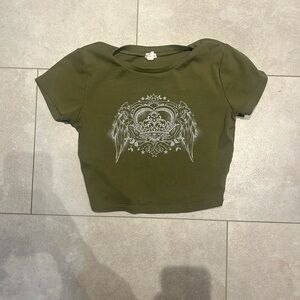 Garage Graphic Cropped Tee